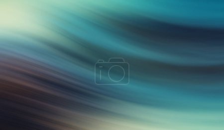 Photo for Abstract blue light wave effect texture. Blurred turquoise water backdrop. Motion effect illustration for your graphic design, banner, background, wallpaper or poster. 3D rendering - Royalty Free Image
