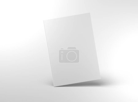 Foto de Libro Mockup aislado sobre fondo blanco. Plantilla de una cubierta en blanco. Renderizado 3D - Imagen libre de derechos