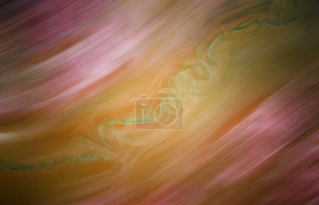 Téléchargez les photos : Abstract orange green blur texture effect. Blurred veins water stream backdrop with a smoke style. Smooth motion illustration for your graphic design, banner, background, wallpaper or poster. 3D rendering - en image libre de droit