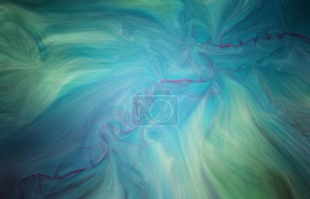 Foto de Abstract blue blur texture effect. Blurred veins water stream backdrop with a smoke style. Smooth motion illustration for your graphic design, banner, background, wallpaper or poster. 3D rendering - Imagen libre de derechos