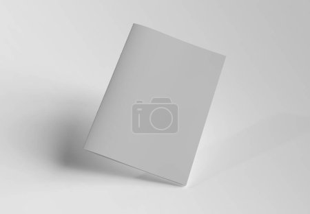 Foto de Portada de revista maqueta sobre fondo blanco. renderizado 3d - Imagen libre de derechos