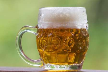 Photo for Czech small beer in a typical pint - Royalty Free Image