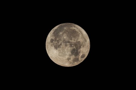 Foto de Super ful bluel moon 31.Agosto - Imagen libre de derechos