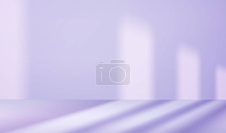 Illustration for 3d background for product presentation with beam of light and Shadow. Suitable for Product Presentation Backdrop, Display, and Mock up with blurred backdrop.. 3d rendering. Vector illustration - Royalty Free Image