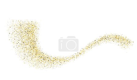 Téléchargez les illustrations : Abstract shiny gold glitter design element for design invitation, wedding, Christmas card - en licence libre de droit
