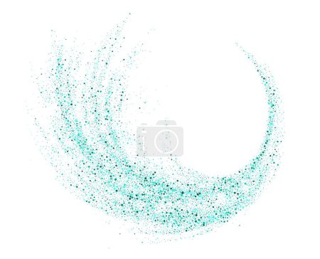 Ilustración de Confeti de purpurina verde sobre fondo blanco. purpúreo Chispas Resumen Fondo. Ilustración vectorial - Imagen libre de derechos