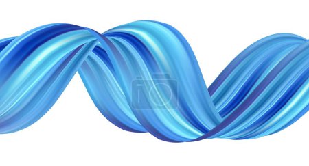 Ilustración de 3d Wave Fondo de color de forma líquida. Diseño de arte para su proyecto de diseño. Ilustración vectorial - Imagen libre de derechos