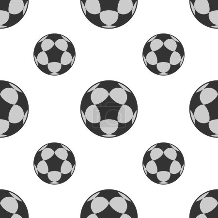 Ilustración de Bola de korfball blanco y negro aislada sobre fondo blanco - Imagen libre de derechos