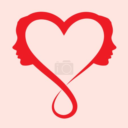 White background with red heart and care hands. Two human hands abstract silhouettes protect the love and help people. Charity symbol wallpaper