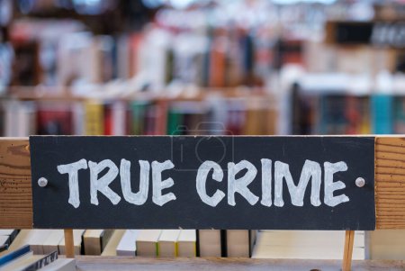 Photo for The True Crime Section Of A Bookstore - Royalty Free Image