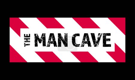 Illustration for The Man Cave Sign vector illustration - Royalty Free Image