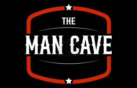 Illustration for The Man Cave Sign Vector illustration - Royalty Free Image