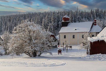 Photo for Winter landscape around Mala Upa, Giant Mountains (Krkonose), Eastern Bohemia, Czech Republic - Royalty Free Image