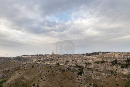 Foto de Sitio de la UNESCO - antigua ciudad de Matera (Sassi di Matera) Basilicata, Italia del Sur - Imagen libre de derechos