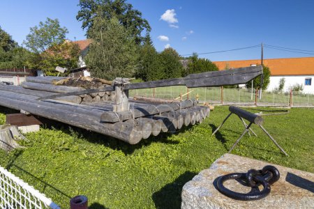 Téléchargez les photos : Musée du rafting en bois, Purkarec, République tchèque - en image libre de droit