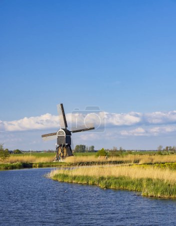 Foto de Molino de viento Broekmolen, Molenlanden - Nieuwpoort, Holanda - Imagen libre de derechos