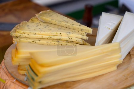 Photo for Cheese market in Alkmaar, Netherlands - Royalty Free Image