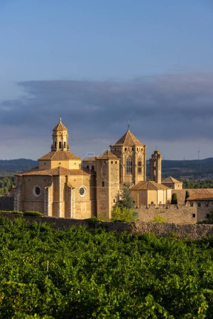 Foto de Real Abadía de Santa Maria de Poblet, monasterio cisterciense, Cataluña, España - Imagen libre de derechos