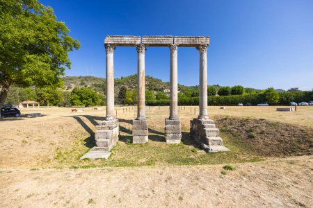 Foto de Ruinas del templo romano en Riez, Alpes-de-Haute-Provence, Francia - Imagen libre de derechos