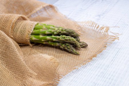 Photo for Still life with fresh green asparagus - Royalty Free Image