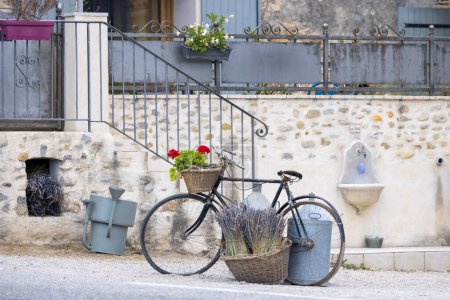 Photo for Still life with bicycle in Provence, France - Royalty Free Image