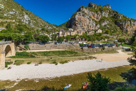 Téléchargez les photos : La Malene, Gorges du Tarn, région Occitanie, département de l'Aveyron, France - en image libre de droit