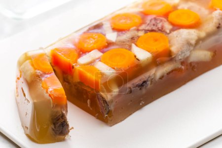 Photo for Aspic with meat and vegetables - Royalty Free Image