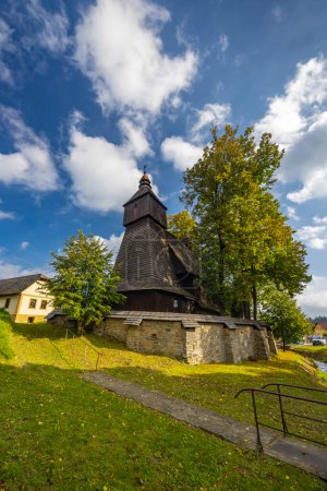 Photo for Roman catholic church of Saint-Francis of Assisi, UNESCO site, Hervartov near Bardejov, Slovakia - Royalty Free Image