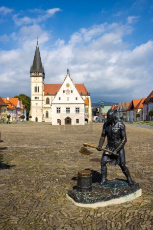 Téléchargez les photos : Medieval historical square Bardejov, UNESCO site, Slovakia - en image libre de droit