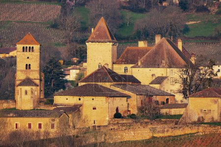 Foto de Castillo de Pierreclos, departamento Saone-et-Loire, Borgoña, Francia - Imagen libre de derechos