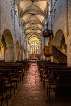 Téléchargez les photos : Interior of Saint-Just church in Arbois, department Jura, Franche-Comte, France - en image libre de droit