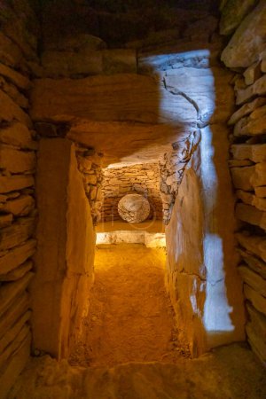 Photo for Interior of dolmen de El Romeral, UNESCO site, Antequera, Spain - Royalty Free Image