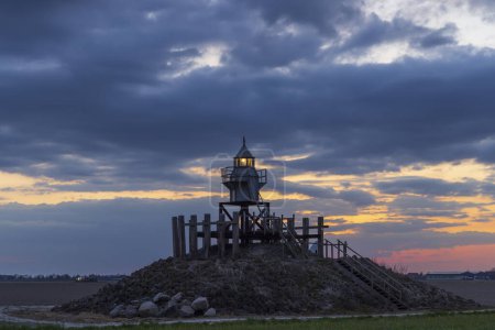 Téléchargez les photos : Blokzijl lighthouse, Flevoland, The Netherlands - en image libre de droit