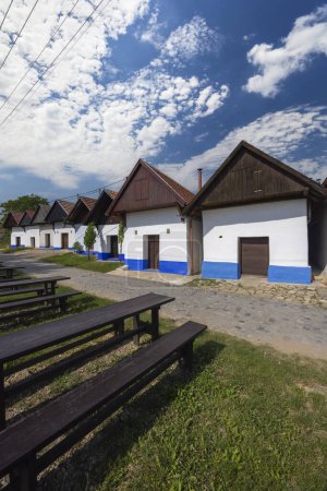 Téléchargez les photos : Traditional wine cellars in Blatnice pod Svatym Antoninkem, Slovacko, Southern Moravia, Czech Republic - en image libre de droit