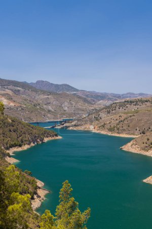 Photo for Water dam Rules (Embalse de Rules), Sierra Nevada, Andalusia, Spain - Royalty Free Image