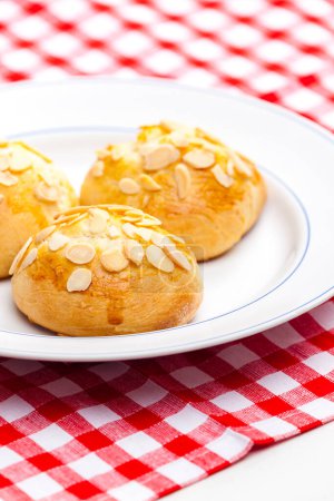 Photo for Still lif of  almond buns - Royalty Free Image