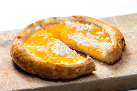 Photo for Traditional Czech pie filled with apricot marmelade - Royalty Free Image