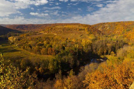 Foto de Mirador de Nueve Molinos cerca de Hnanice, NP Podyji, Moravia del Sur, República Checa - Imagen libre de derechos