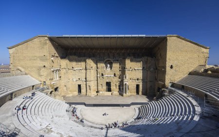Foto de Anfiteatro Romano, Naranja, Patrimonio de la Humanidad por la UNESCO, Provenza, Francia - Imagen libre de derechos
