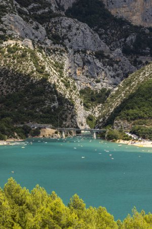 Photo for Lake of Sainte-Croix in Var department, Provence, France - Royalty Free Image
