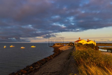 Foto de Costa de la isla de Noirmoutier, Francia - Imagen libre de derechos