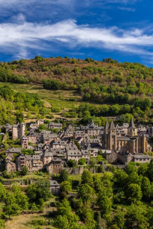 Photo for UNESCO village of  Conques-en-Rouergue in Aveyron department, France - Royalty Free Image
