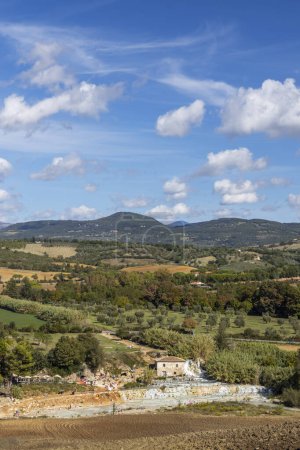 Téléchargez les photos : Cascate del Mulino, Saturnia, Toscane, Italie - en image libre de droit