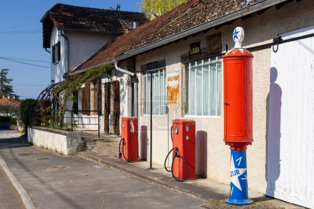 Photo for Old gas station, Marnay, Haute-Saone, France - Royalty Free Image