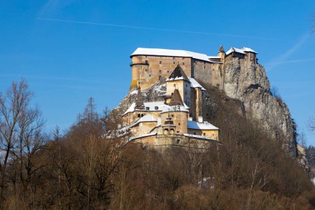 Photo for Orava castle, winter landscape, Orava region Slovakia - Royalty Free Image