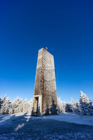 Foto de Torre de vigilancia, Velka Destna, Montañas Orlicke, Bohemia Oriental, República Checa - Imagen libre de derechos