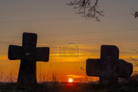 Foto de Cruces de reconciliación cerca de Milhostov, Bohemia Occidental, República Checa - Imagen libre de derechos