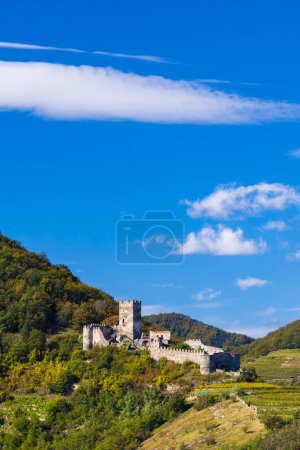 Foto de Ruinas del castillo de Hinterhaus (Ruina Hinterhaus), Spitz, Wachau, sitio UNESCO, Baja Austria, Austria - Imagen libre de derechos