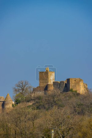Foto de Brancion castle (Chateau de Brancion), Martailly-les-Brancion, Burgundy, France - Imagen libre de derechos