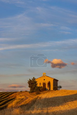 Photo for Chapel in Plateau de Valensole, Provence, France - Royalty Free Image